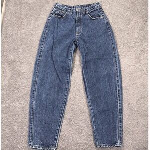 Vintage Zena Jeans Juniors 11 Blue Denim High Rise Mom‎ Tapered Y2K Crop Western